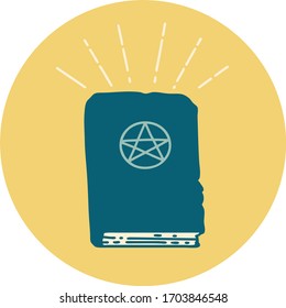 icon of a tattoo style spellbook 
