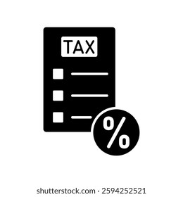 Icon a tax, isolated against a clean background.