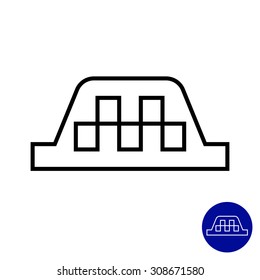 Icon of taxi roof sign