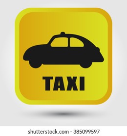Icon taxi vector