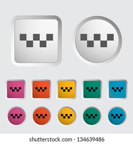 Icon taxi. Vector illustration