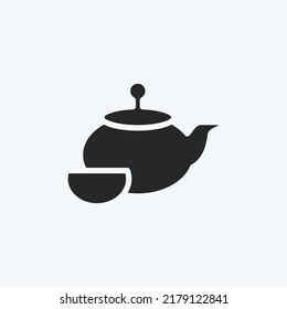 Icon Tea Ceremony. suitable for Drink symbol. glyph style. simple design editable. design template vector. simple symbol illustration