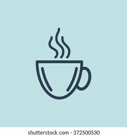 Icon of Tea Or Coffee Cup. EPS-10.
