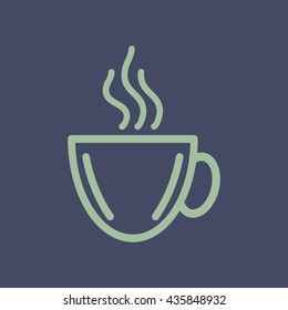 Icon of Tea or Coffee Cup. Eps-10.