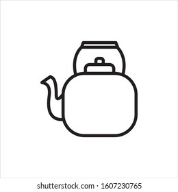 icon tea pot coffee outline