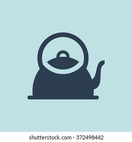 Icon of Tea Pot or Kettle. EPS-10.