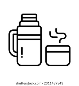 An icon of tea thermos in editable style, ready to use and download