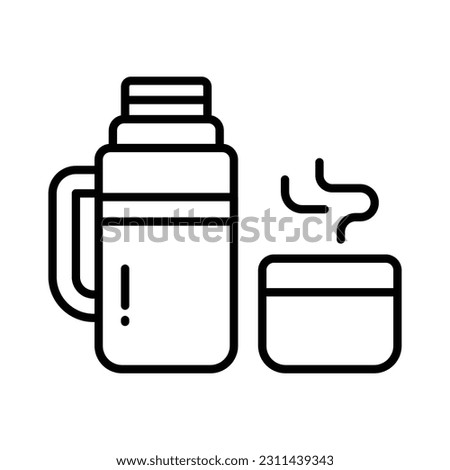 An icon of tea thermos in editable style, ready to use and download