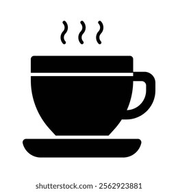 An icon of teacup in modern design style, ready for premium use