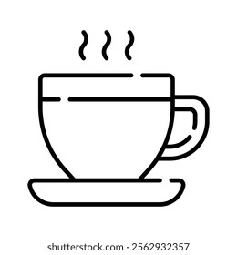 An icon of teacup in modern design style, ready for premium use