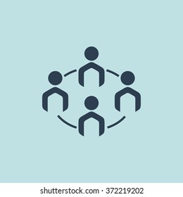 Icon of Team. EPS-10.