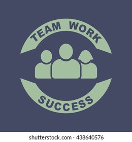 Icon of Team. Eps-10.