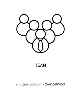 Icon a team, isolated against a clean background.