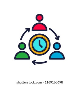 icon team time