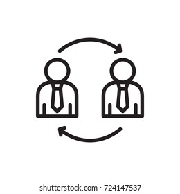 icon team work business