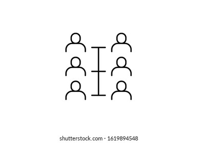 Icon Team Work ,Business,Office,Worker Vector Illustrator Simple Design
