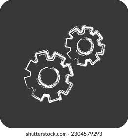 Icon Teamwork. suitable for Startup symbol. chalk Style. simple design editable. design template vector