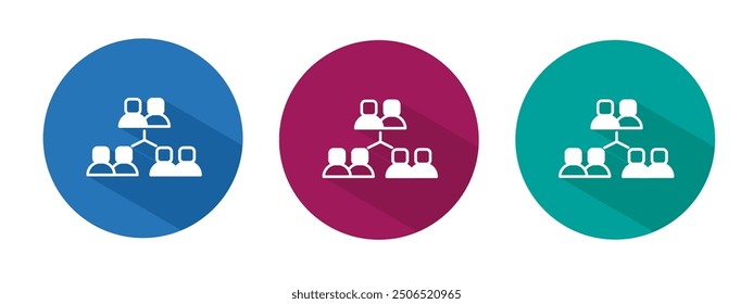 Icono para Ilustración vectorial de trabajo en equipo en piso.