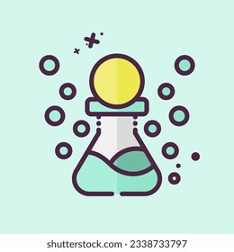 Icon Technetium. related to Nuclear symbol. MBE style. simple design editable. simple illustration