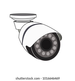 icon and Technology  -  cctv  vector illustration isolated on white background