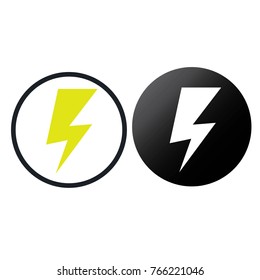 icon and Technology  -  energy power  vector illustration isolated on white background