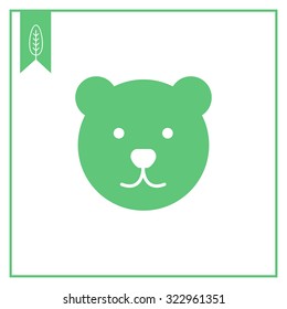 Icon of teddy bear head