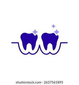 Icon a teeth, isolated against a clean background.