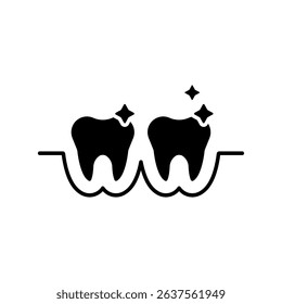 Icon a teeth, isolated against a clean background.