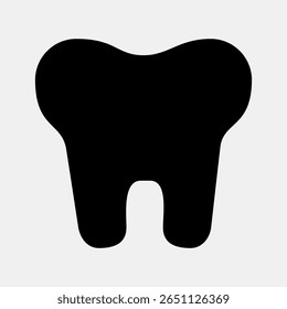Icon teeth. Medical elements. Icon in glyph style.