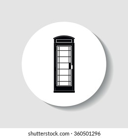 Icon telephone box.
