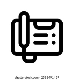 Icon Telephone With Style Outline