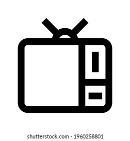 Icon Television With Style Outline