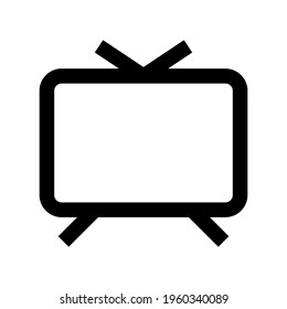 Icon Television With Style Outline