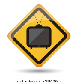 icon televison vector