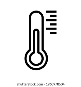 Icon Temperature With Style Outline