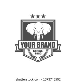  icon template design with elephant theme