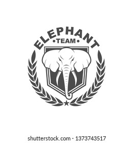  icon template design with elephant theme