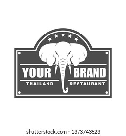  icon template design with elephant theme