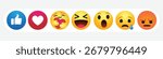 icon template face tear smile sad hug love like Lol cry set, laughter emoji character message high quality vector round yellow cartoon bubble emoticons comment social media chat comment reaction