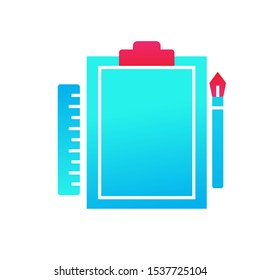 icon template Gradient Blue color editable.  creative tool symbol vector sign isolated on white background vector illustration Can Use Graphic for User Interface Apps or web design