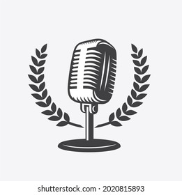 plantilla de icono para podcast, símbolo de podcast, arte vectorial