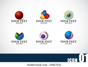 Icon template set 01