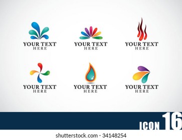 Icon template set 16