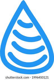 Diseño del logotipo de caída de agua de plantilla de icono. Se puede usar en diseño ecológico, médico. vector de símbolo de caída de agua