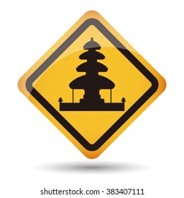 Icon temple vector