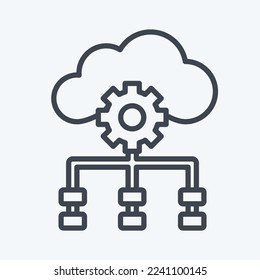 Icon Temporal Difference. related to Machine Learning symbol. line style. simple design editable. simple illustration. simple vector icons