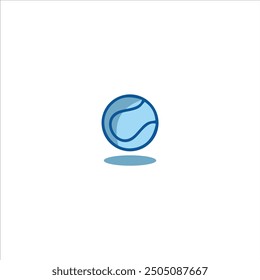 Icon Tennis Ball illustration Vector