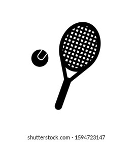 icon Tennis. Vector of an isolated tennis ball on a white background. vector illustration