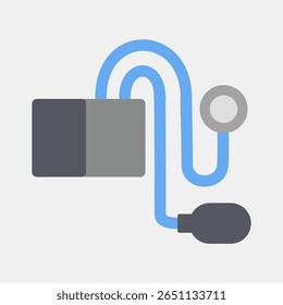 Icon tensimeter. Medical elements. Icon in flat style.