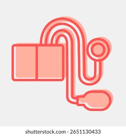 Icon tensimeter. Medical elements. Icon in two tone style.